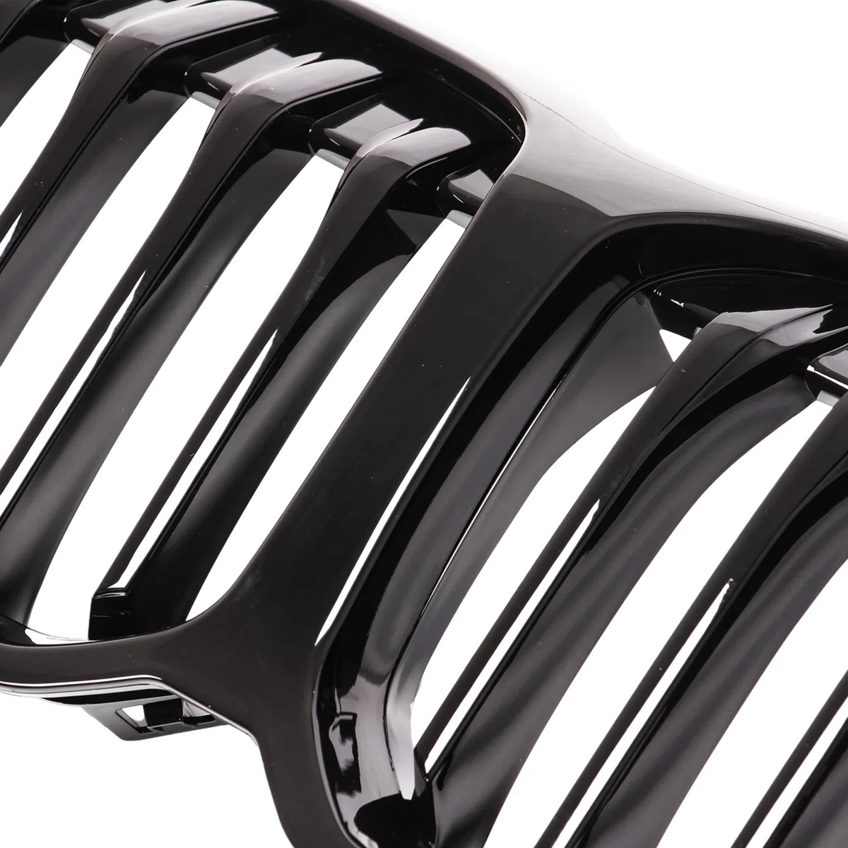 Sport Kühlergrill Nieren kompatibel mit BMW 1er F40 Bj. 2019-2024 Glanz Schwarz Einzelsteg Grill