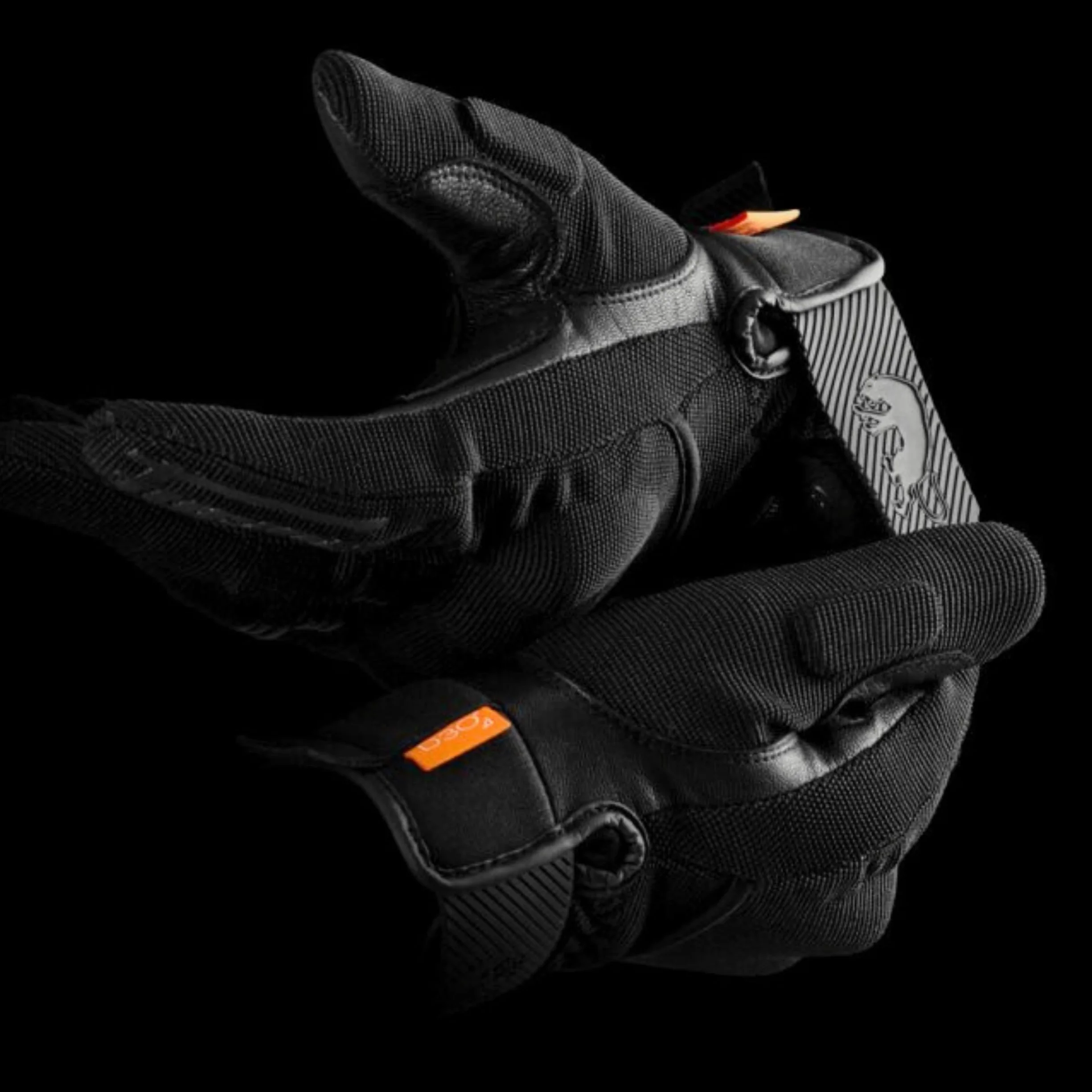 Furygan Jet D3O EVO - Motorradhandschuhe für Herren - 100% Lederhandfläche - Komfort - Sommerhandschuhe - Atmungsaktiv & Leicht - Bildschirmkompatibel - Touch Screen, Schwarz