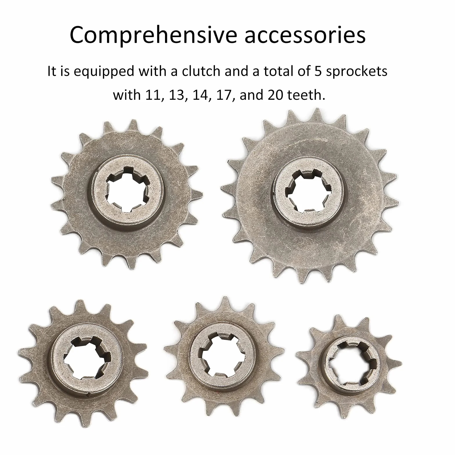 Akozon Getriebe, Kupplungsgetriebe, Trommelgehäuse Getriebe Kupplungssatz Kupplungsgetriebe Trommel für 43cc 47cc 49cc 2-Takt Pocket Mini Bike Scooter ATV