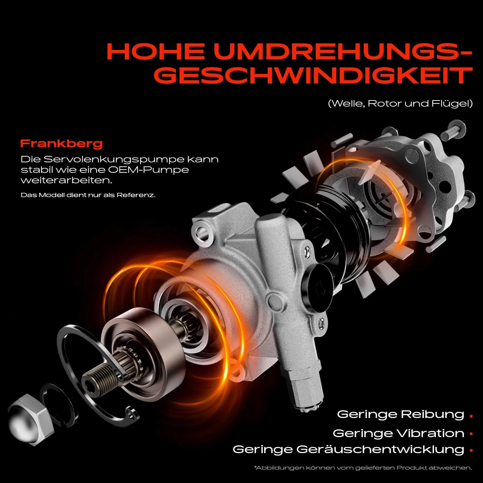 Frankberg Servopumpe Hydraulikpumpe Lenkung Kompatibel mit Transporter IV Bus 70XA 70XB 70XC 7DB 7DW 70XD 1.9L-2.8L 1990-2003 Replace# 251422155