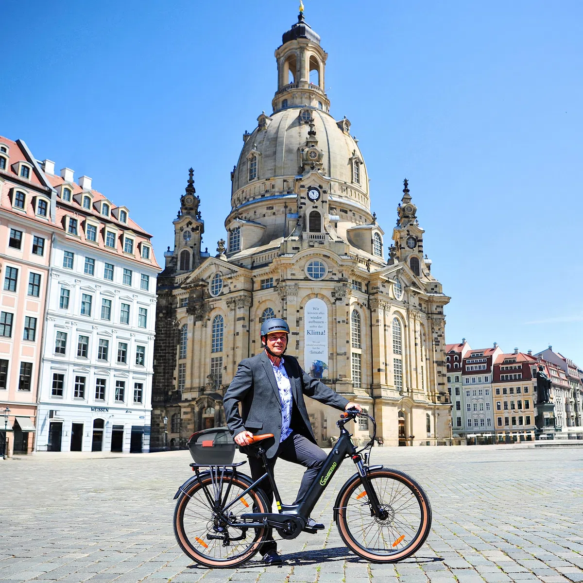 Abschliessbarer Fahrradkoffer für Gepäckträger - Box für Ihr Fahrrad | Montage am Gepäckträger | Fahrradkoffer hinten, Schwarz