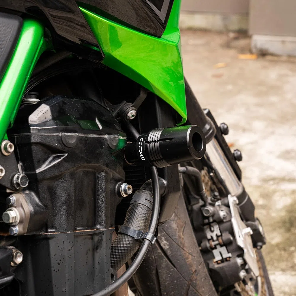 Passend für Ka&wasaki Z900 RS SE Z900SE Z900RS 2017–2025 2024 Motorradrahmenschieber, Sturzschutz, Motorschutz Z 900, Fallschutzzubehör (schwarz)