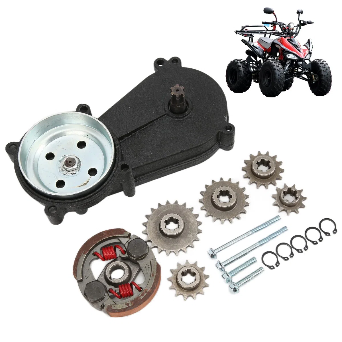 Getriebe, Angepasste Kupplung Kosteneffektiver, langlebiger Ersatz für 43cc 47cc 49cc 2 Takt Pocket Mini Bike Scooter ATV für zu Hause für Auto Shop