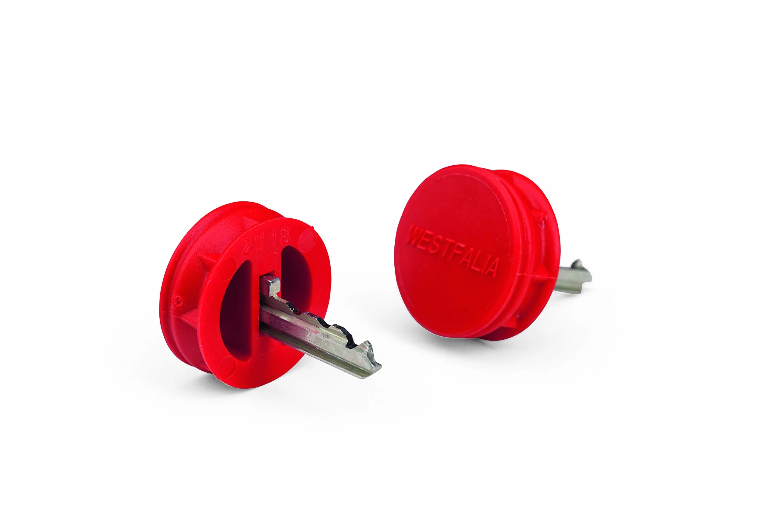 Westfalia Automotive 942001513240 Ersatzschlüssel Nummer 40 für die abnehmbare Anhängerkupplung, Rot, VPE: 2 Stück