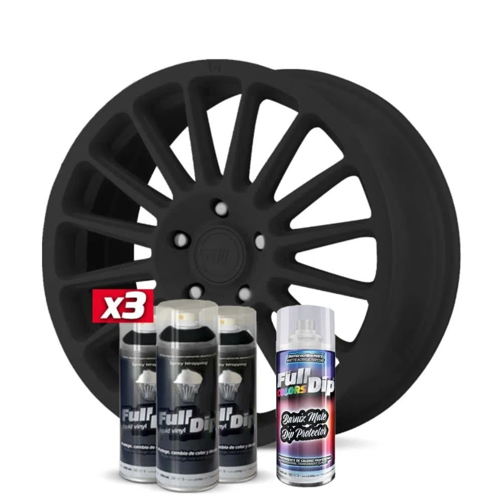 AutoFullCar 3 Pack Full DIP Black with Matte Protection