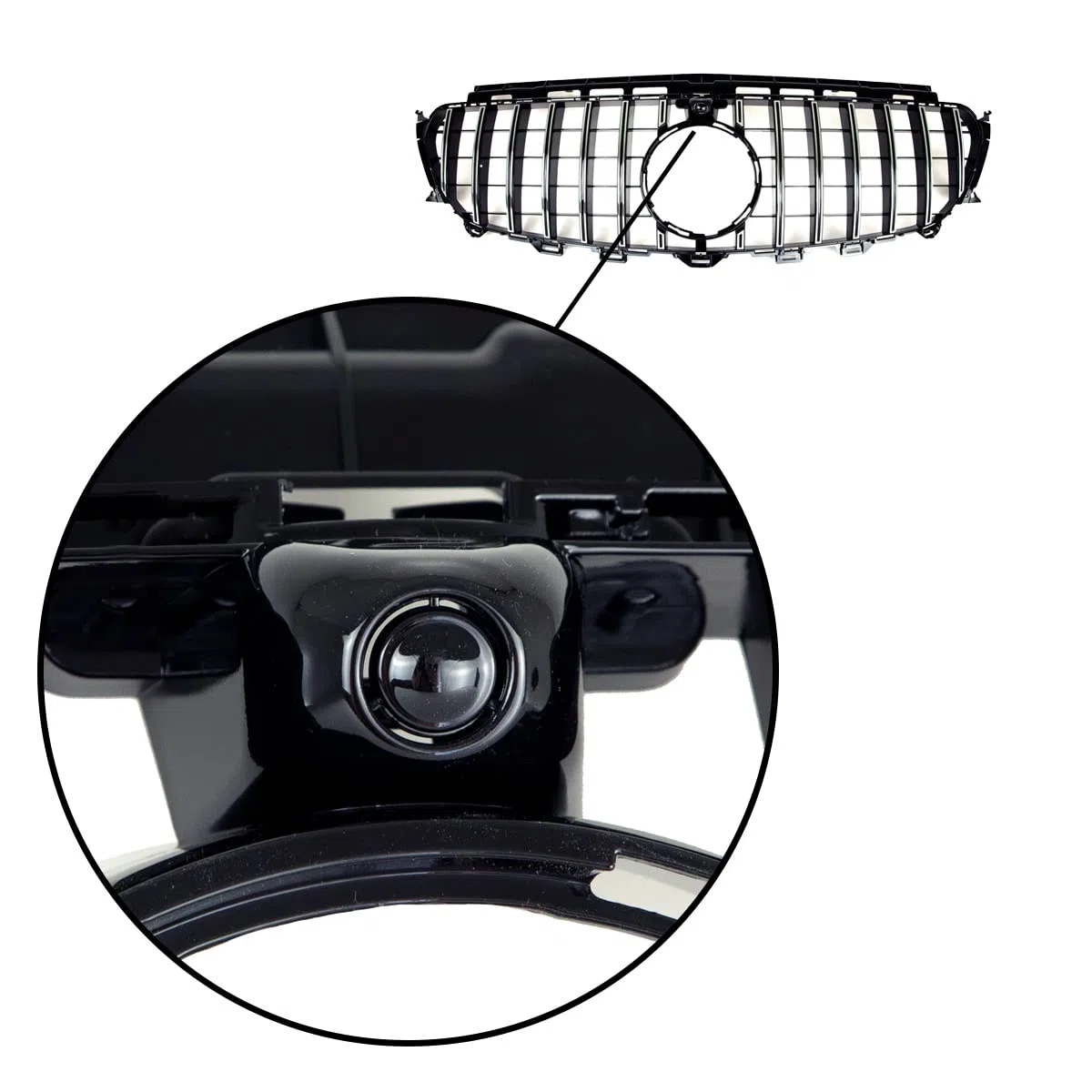 Kühlergrill Chrom kompatibel für Mercedes E-Klasse W213 S213 C238 A238 ab 2016 Sport-Panamericana GT DM Autoteile 2247