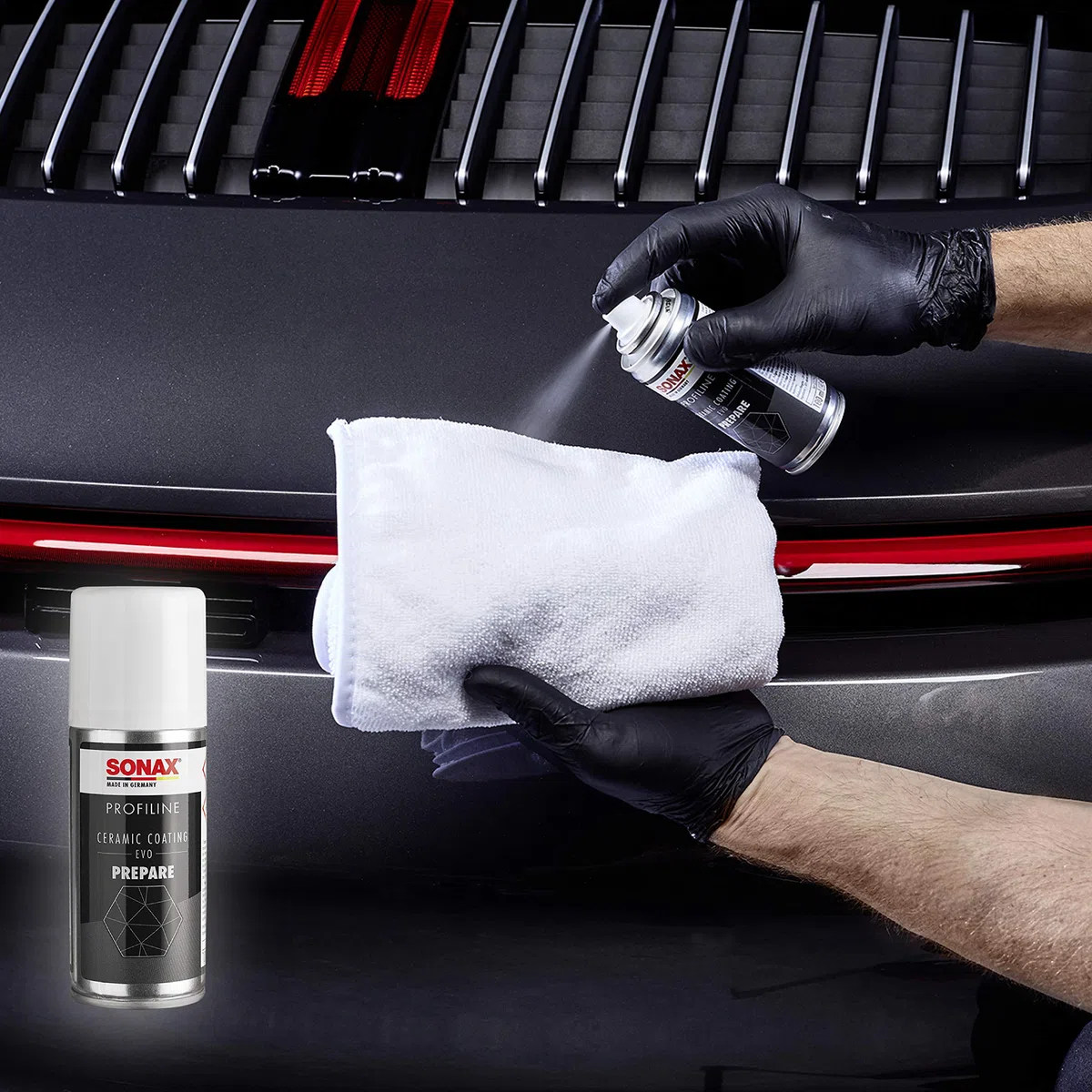 SONAX PROFILINE CeramicCoating CC Evo Komplettset zur keramischen Langzeitversiegelung von Lacken | Art-Nr. 02379410