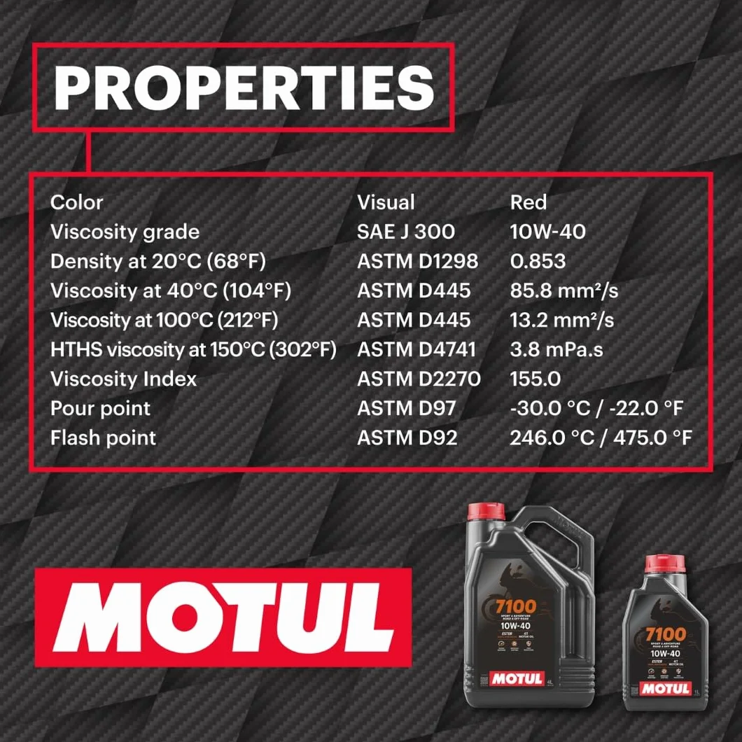 Motul 104092 7100 4T, 10 W-40, 4 L 300x234x114