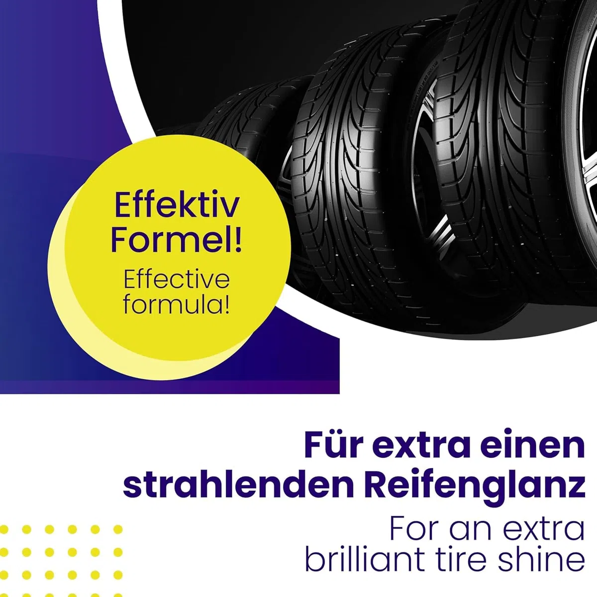 Mr. Perfect® 2x5L Reifenglanz - Auto Kunststoffpflege & Gummipflege für Außen - Schwarz - Reifenpflege für Reifenglanz - Autoreifen Pflege und Reifen Reiniger - Reifenschwarz Auto