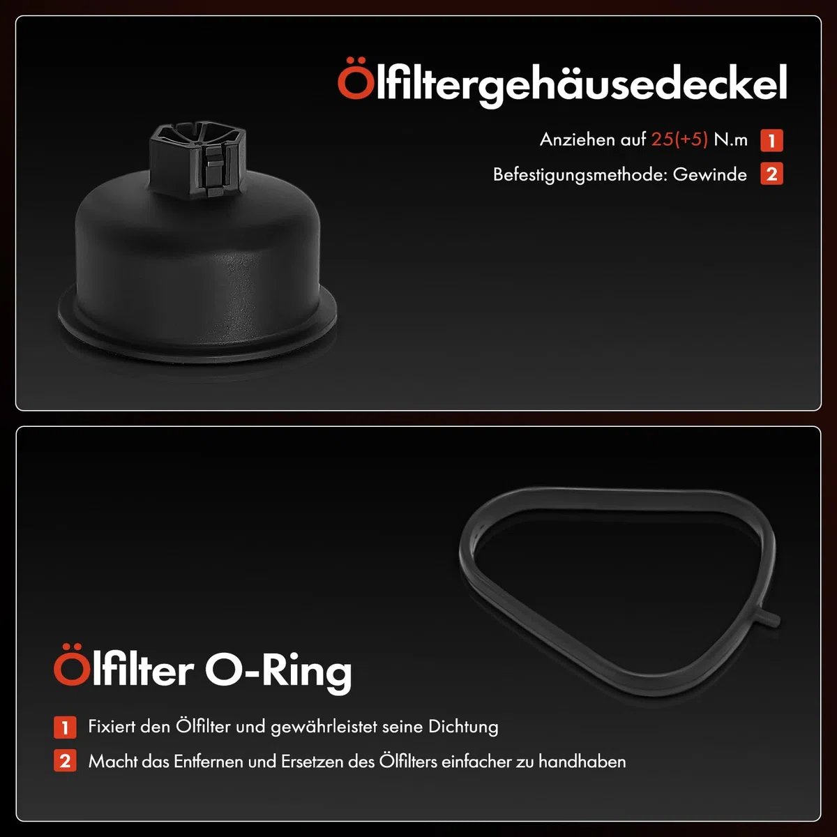 Frankberg Ölkühler Motoröl Ölfiltergehäuse Benzin Kompatibel mit C3 II SC C4 II NC DS3 SA 207 WA 208 I CA CC WC 5008 0E 0U Replace# V864375780