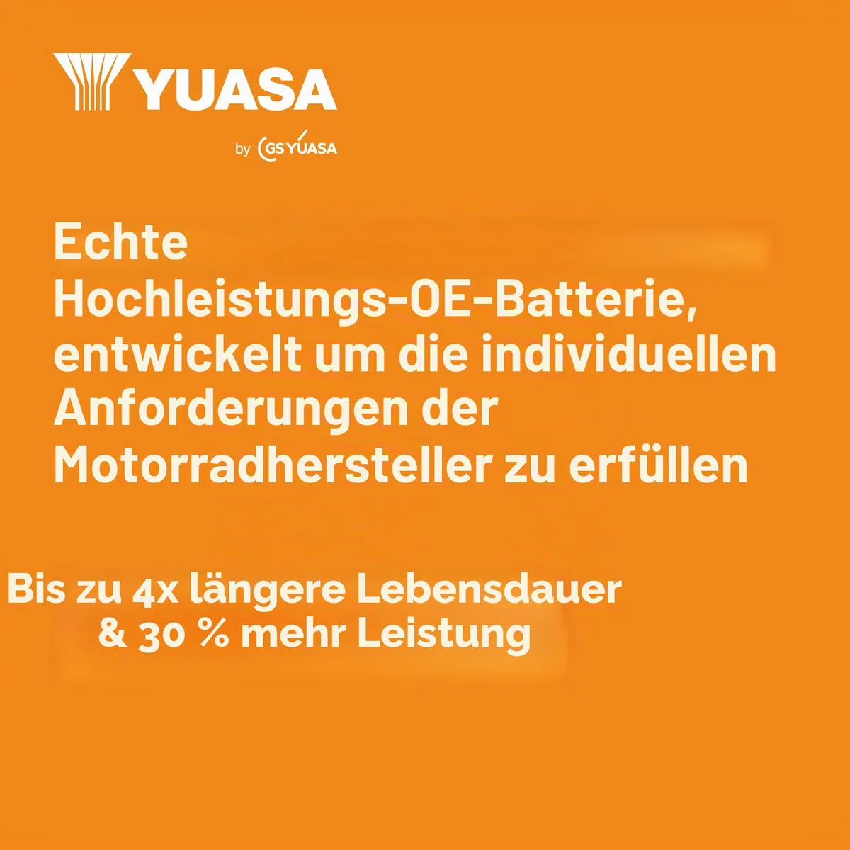Yuasa GYZ32HL 12V 500 CCA wartungsfreie AGM VRLA Motorradbatterie | 33,7 Ah, Kompakt, Auslaufsicher, Vibrations- & Korrosionsbeständig, Ideal für Sportbikes & Start-Stopp