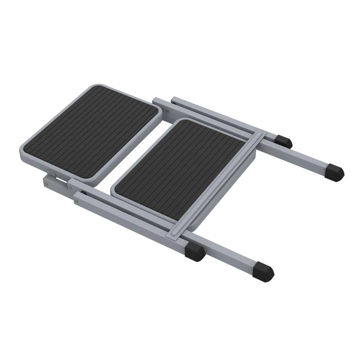 Doppeltrittstufe klappbar Camping Trittstufe Wohnwagen Wohnmobil Einstiegshilfe faltbar bis 150kg