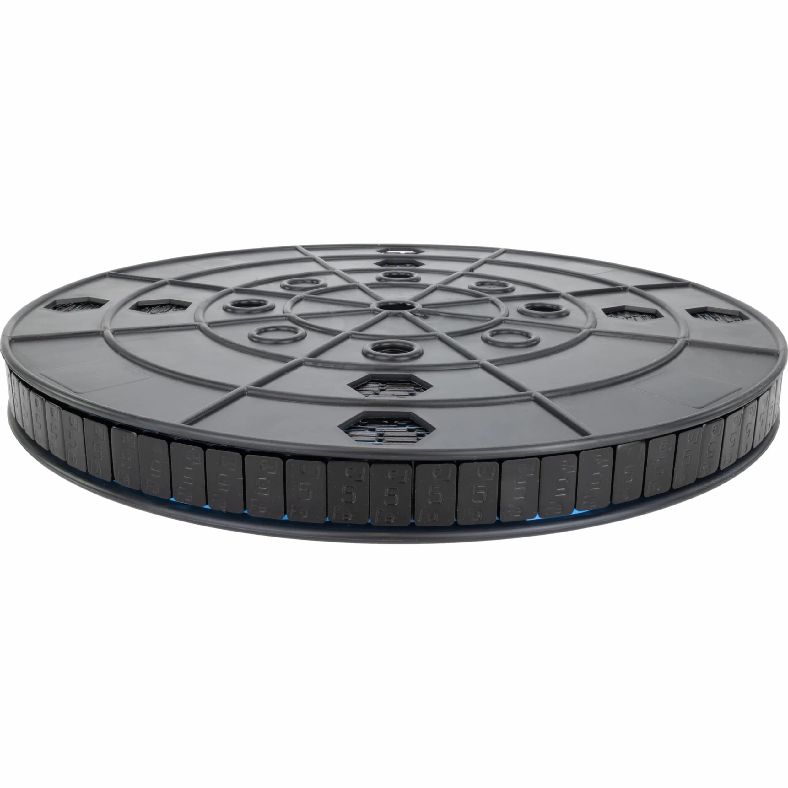 HASKYY Klebegewichte Auswuchtgewichte Stahlgewichte 12kg Rolle 2400x5g Schwarz Kleberiegel mit Abrisskante Wuchtgewichte für Stahlfelgen & Alufelgen - Kunststoffbeschichtet FE-Klebegewichte