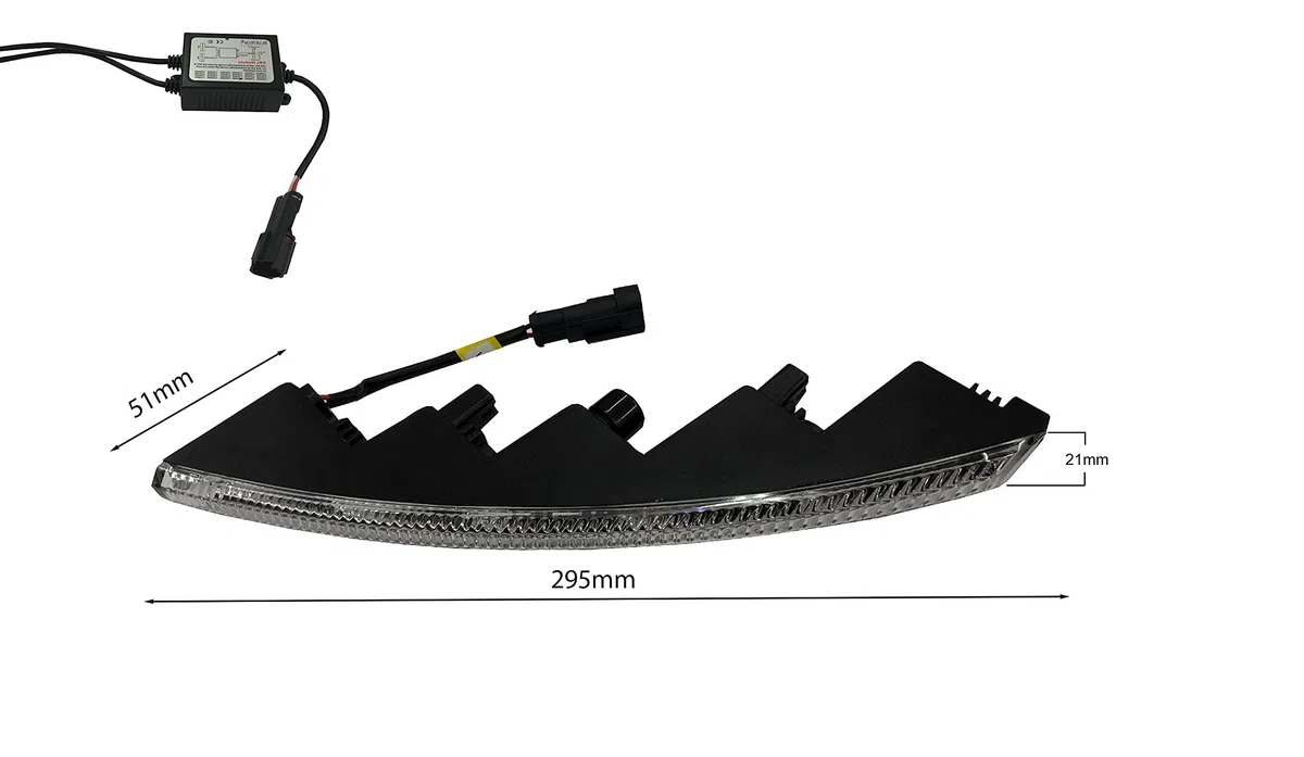 BLUETECH CREE LED Slim Tagfahrleuchten R87 & E-Prüfzeichen 10SMD Tagfahrlicht TFL kompatibel mit Porsche BMW Audi Mercedes OPEL Ford. inkl. Kabel & Befestigung