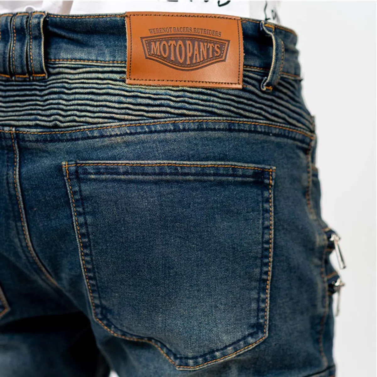 Motorrad Jeans Herren,Sturzfeste Motorradhose mit Abnehmbaren Knieschonern & Hüftprotektoren, Atmungsaktive Schutzjeans für Biker, Tourenfahrer & Pendler