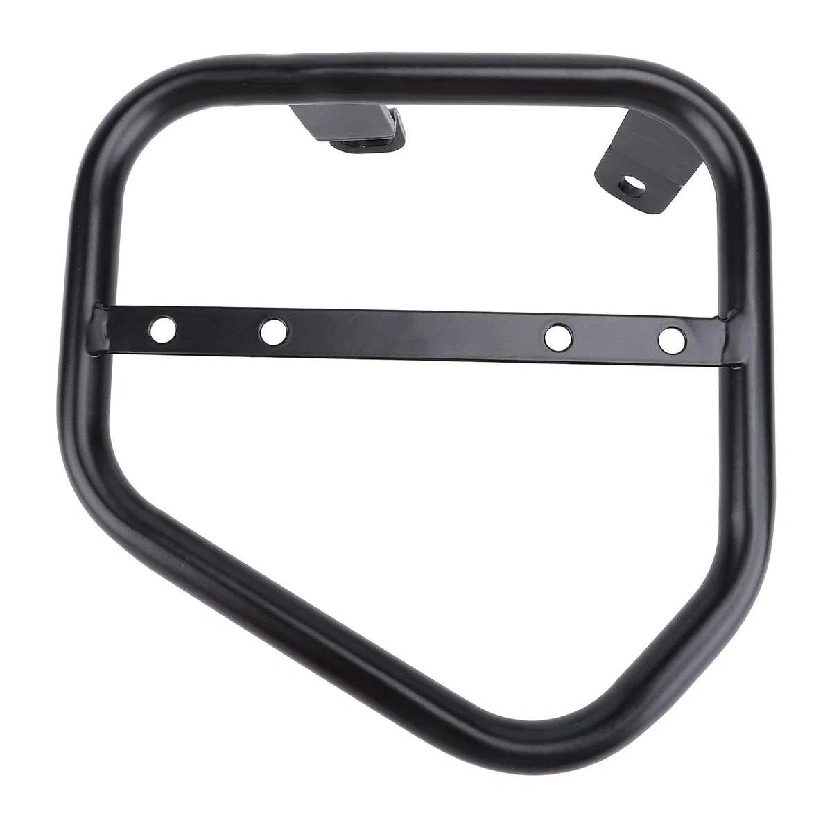 Cocoarm Motorrad-Seiten-Kofferraumtaschenhalterung, Eisen-Seiten-Satteltaschen-Stützträger, 17-mm-Rohr, Zusätzlicher Stauraum, ohne Bohren, Schwarz Eloxiert, für Scrambler 400 800 2015 Bis 2022