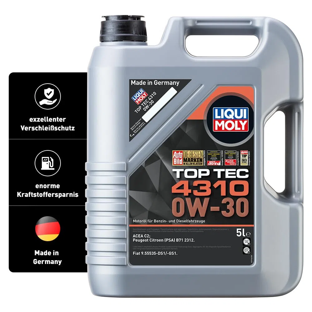 LIQUI MOLY Top Tec 4310 0W-30 | 5 L | Synthesetechnologie Motoröl | Art.-Nr.: 3736