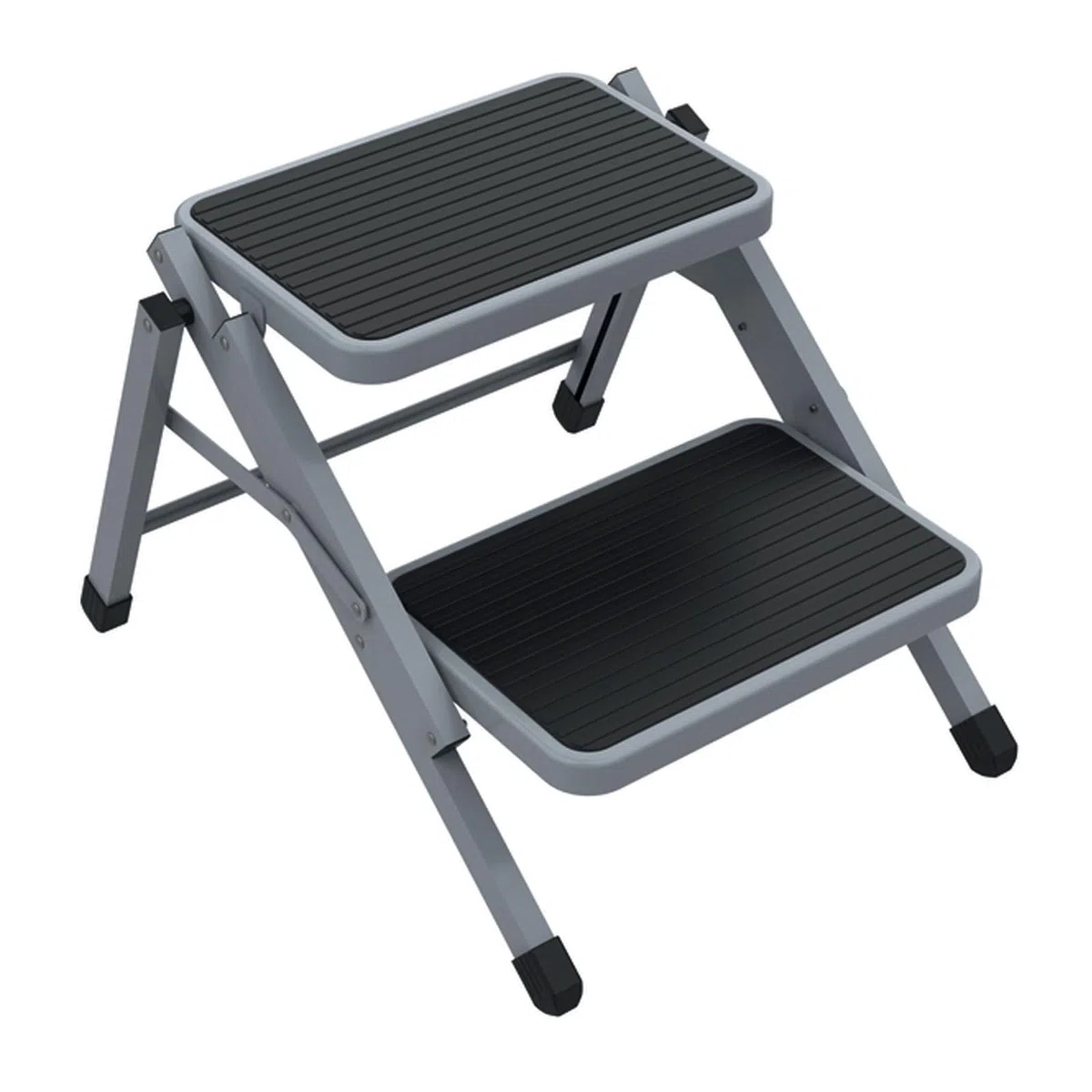 Doppeltrittstufe klappbar Camping Trittstufe Wohnwagen Wohnmobil Einstiegshilfe faltbar bis 150kg