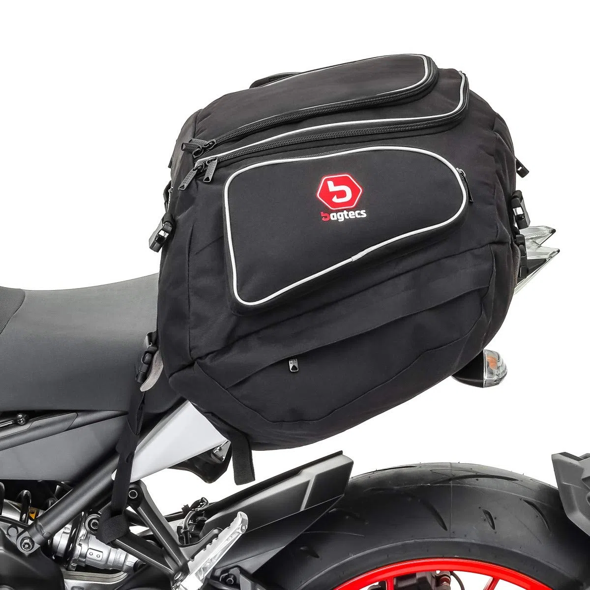 Motorrad Hecktasche kompatibel mit Yamaha XT 660 R Gepäck-Tasche Motoroller Motorradgepäck kompatibel mit sozius hinten schwarz