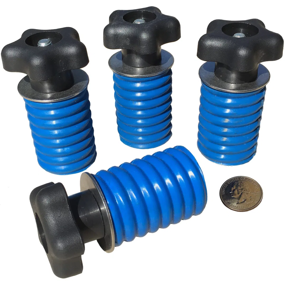 Polaris Lock & Ride Knauf Tie Down Anchor Kit – Set of 4 Lock und Ride Knauf Verankert für Ranger und allgemeine UTV 's ATV 's von GripPro ATV Verankert