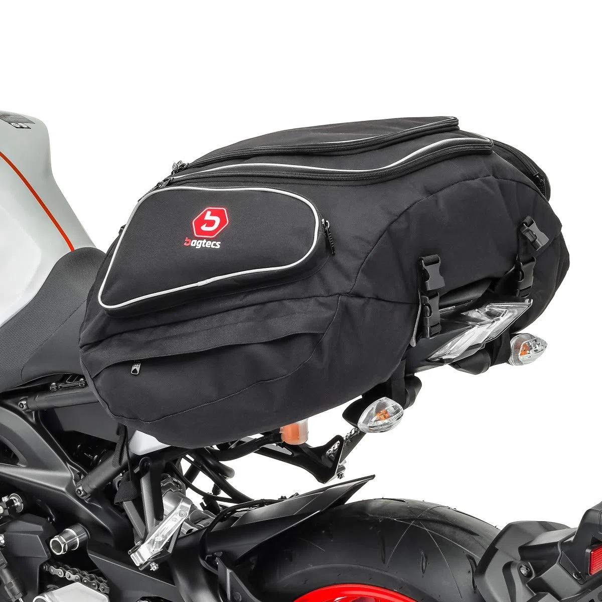 Motorrad Hecktasche kompatibel mit Yamaha XT 660 R Gepäck-Tasche Motoroller Motorradgepäck kompatibel mit sozius hinten schwarz