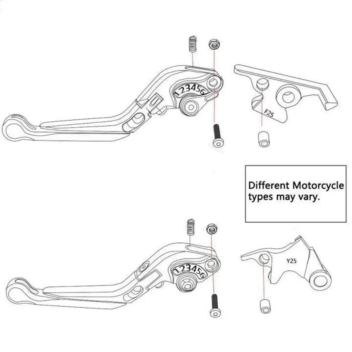 Bremshebel Für Yamaha TMAX500 TMAX530 T-Max 500 530 2008-2018 2019 2020 2021 2022 2023 Motorrad Bremse Kupplung Hebel Lenker Griffe Enden(Gold 2)