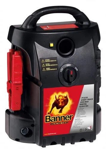 Banner Booster P12/24 Start Truck EVO MAX Mobile Starthilfegerät 12V 24V 6200A/3100A/EN PKW LKW Starthilfe