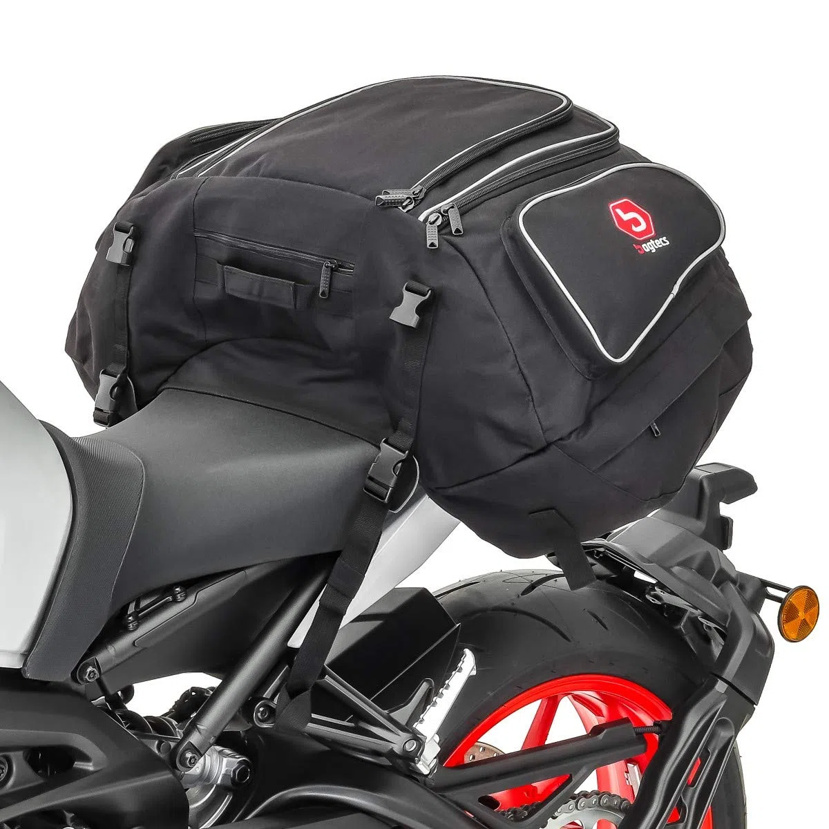 Motorrad Hecktasche kompatibel mit Yamaha XT 660 R Gepäck-Tasche Motoroller Motorradgepäck kompatibel mit sozius hinten schwarz