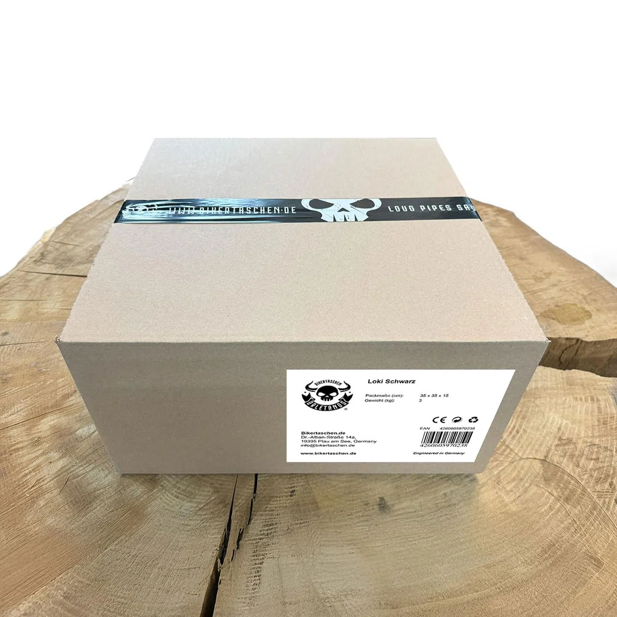 Gepäckkoffer Packtasche kompatibel mit Heritage Deluxe Springer Loki Black Rolle GepäckrolleHarley Davidson Sissybar Gepäckträger schwarz HD