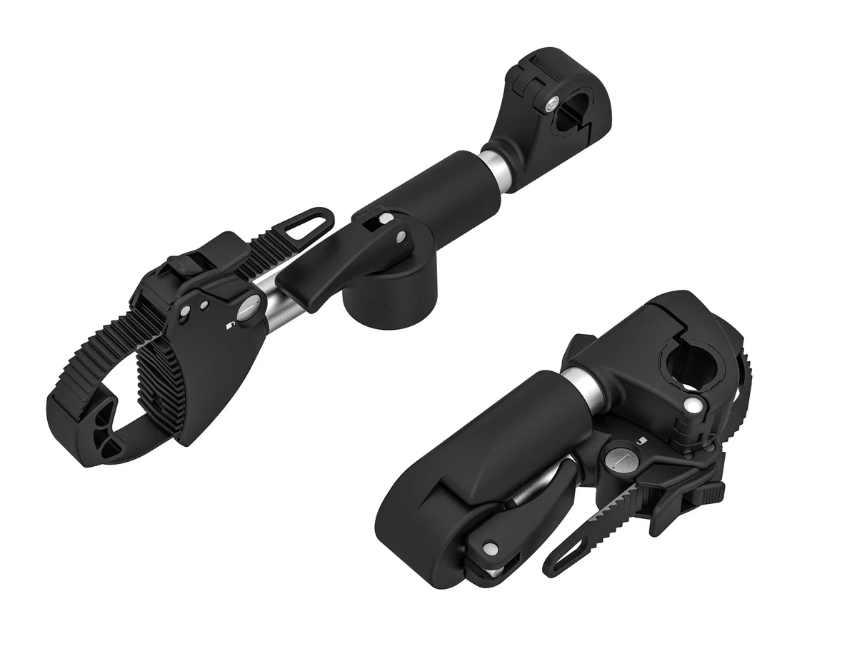 EUFAB 11247 Verstellbarer Strap-Rahmenhalter 27cm, Schwarz/Silber