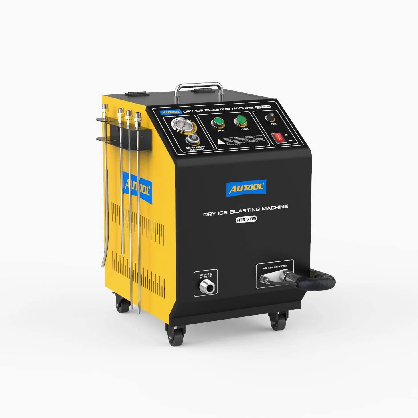 AUTOOL Trockeneis Strahlmaschine, Reinigung von Trockeneisstrahlern, Trockeneis Strahlreiniger, Trockeneis Reinigungsmaschine Blaster, Trockeneis-Reinigungsmaschine für Autos AC220V