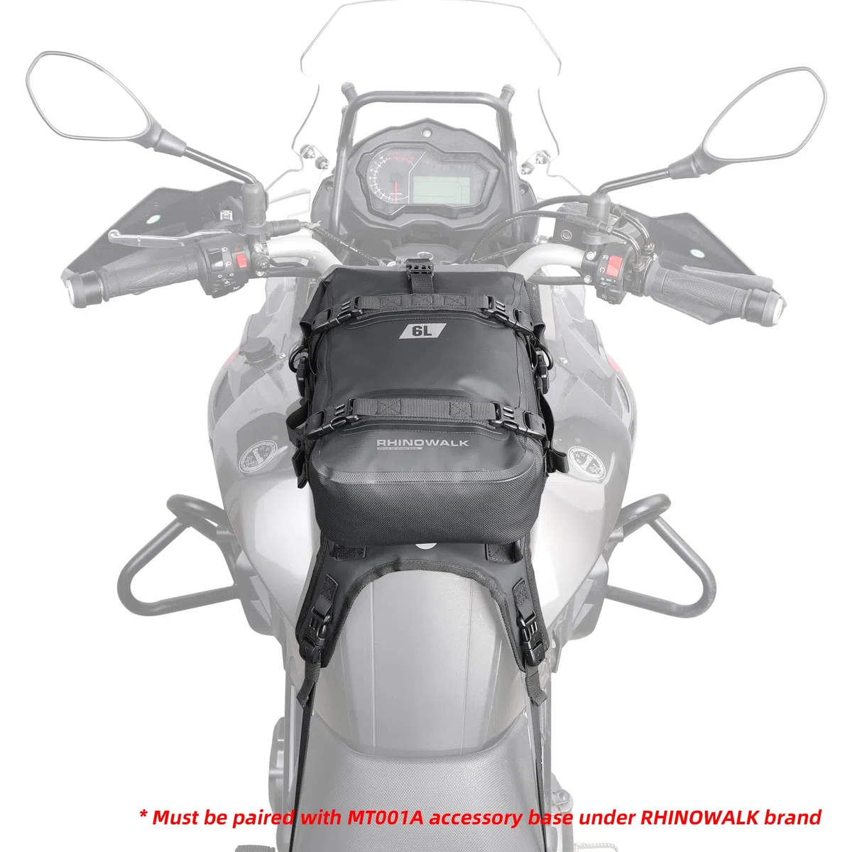 Rhinowalk Motorrad Sturzbügeltasche Wasserdicht 6L Motorradrahmen Tasche für Motorrad Schutzbügel Satteltasche Sitztasche Motorradtasche Seitentasche