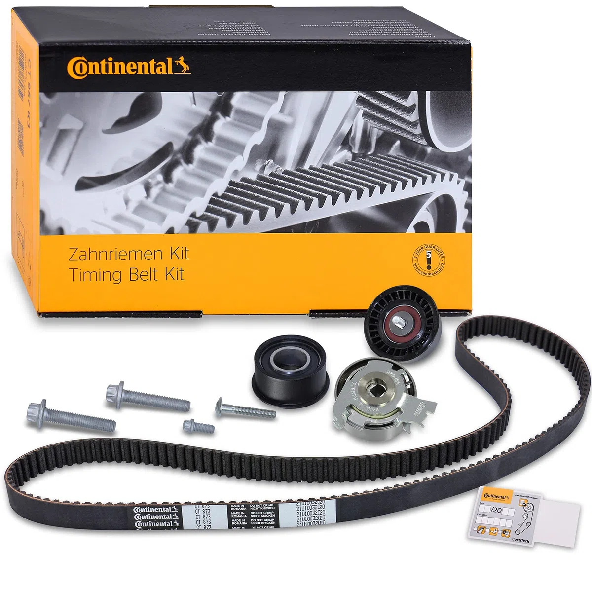 CONTITECH Zahnriemensatz CT873K1 Zähnezahl 169 20mm Kompatibel mit OPEL Corsa B Schrägheck S93 Astra F CC T92 VECTRA B 36 Astra F Caravan T92 VECTRA B Caravan 31
