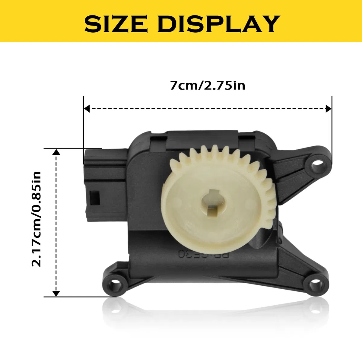 Stellelement Mischklappe für A1 A2 Polo Fox Fabia Ibiza Cordoba Stellmotor Umluftklappe 6Q0907511C 6R0907511C Stellelement Mischklappe Gebläse Klimaanlage Servomotor Heizung