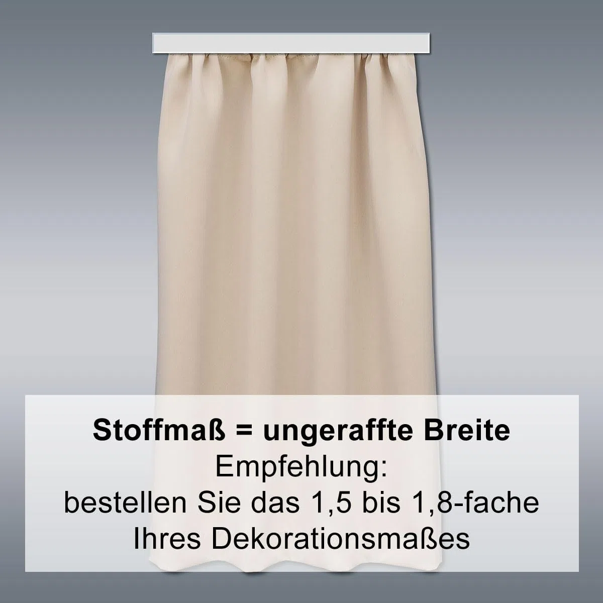Wohnmobil-Gardine Mattis hellbeige | Maßgefertigter Verdunklungs-Vorhang mit Reihband | Hochwertiger Dekoschal für Caravan & Wohnwagen | Blickdichter Sichtschutz Höhe 80-120 cm x Breite 70–140 cm