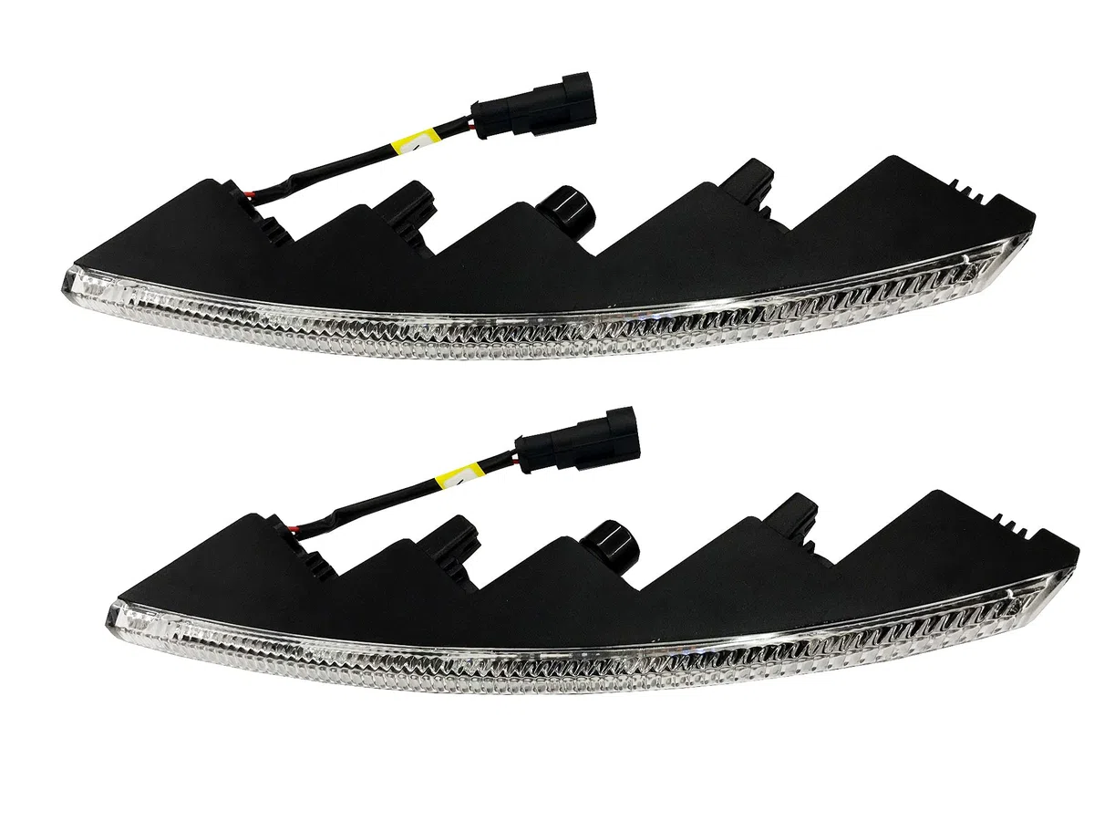 BLUETECH CREE LED Slim Tagfahrleuchten R87 & E-Prüfzeichen 10SMD Tagfahrlicht TFL kompatibel mit Porsche BMW Audi Mercedes OPEL Ford. inkl. Kabel & Befestigung