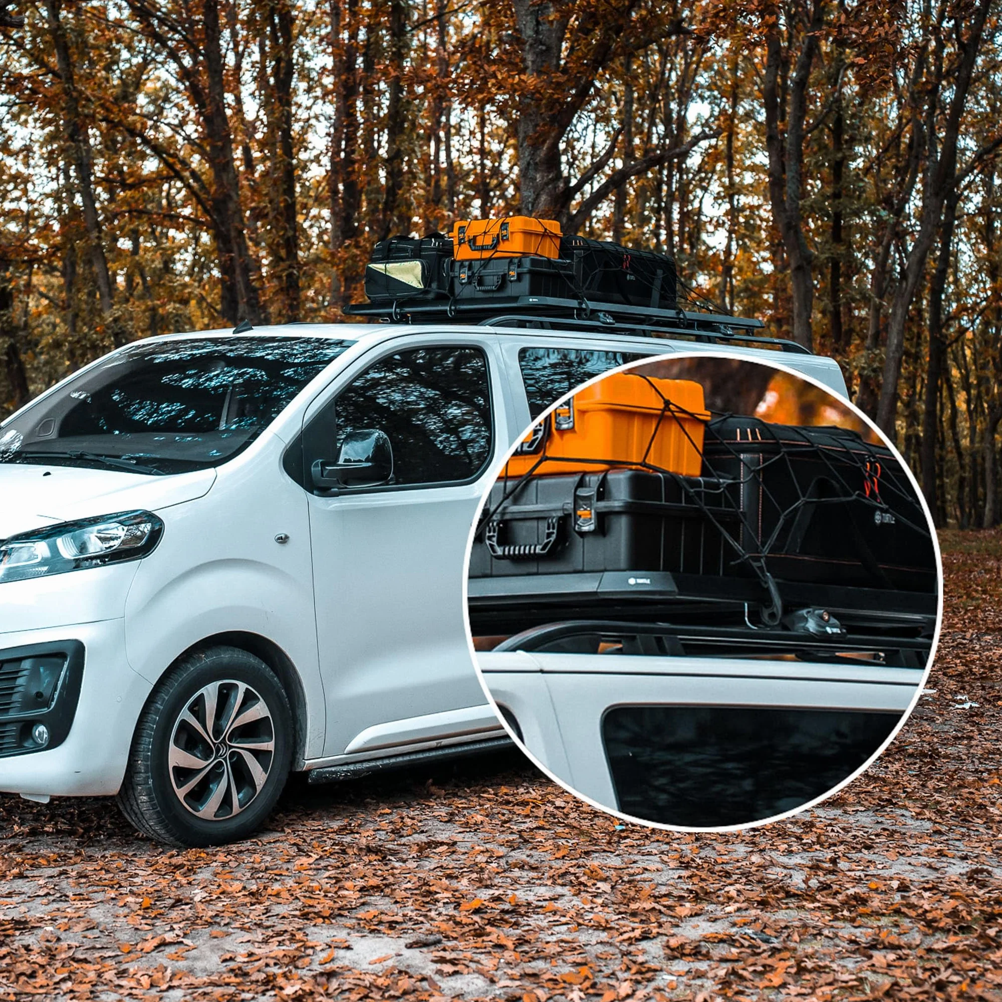 TURTLE Für Dacia Dokker 2013-2024 Crown Dachreling | SCHWARZ