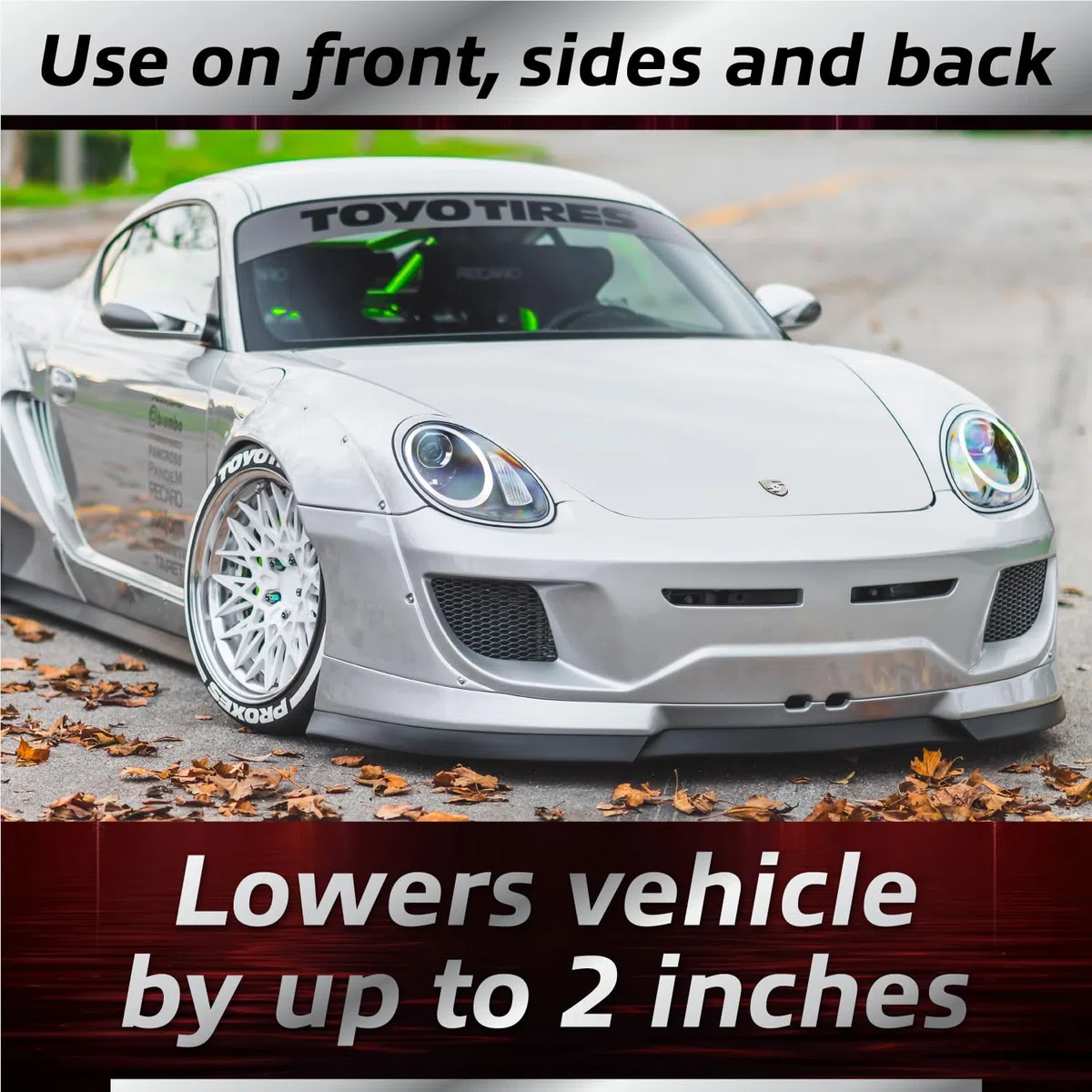 EZ Lip PRO Original Universal Tuning Frontspoiler Lippe Spoilerlippe Splitter 3M JDM Schutz zum kleben