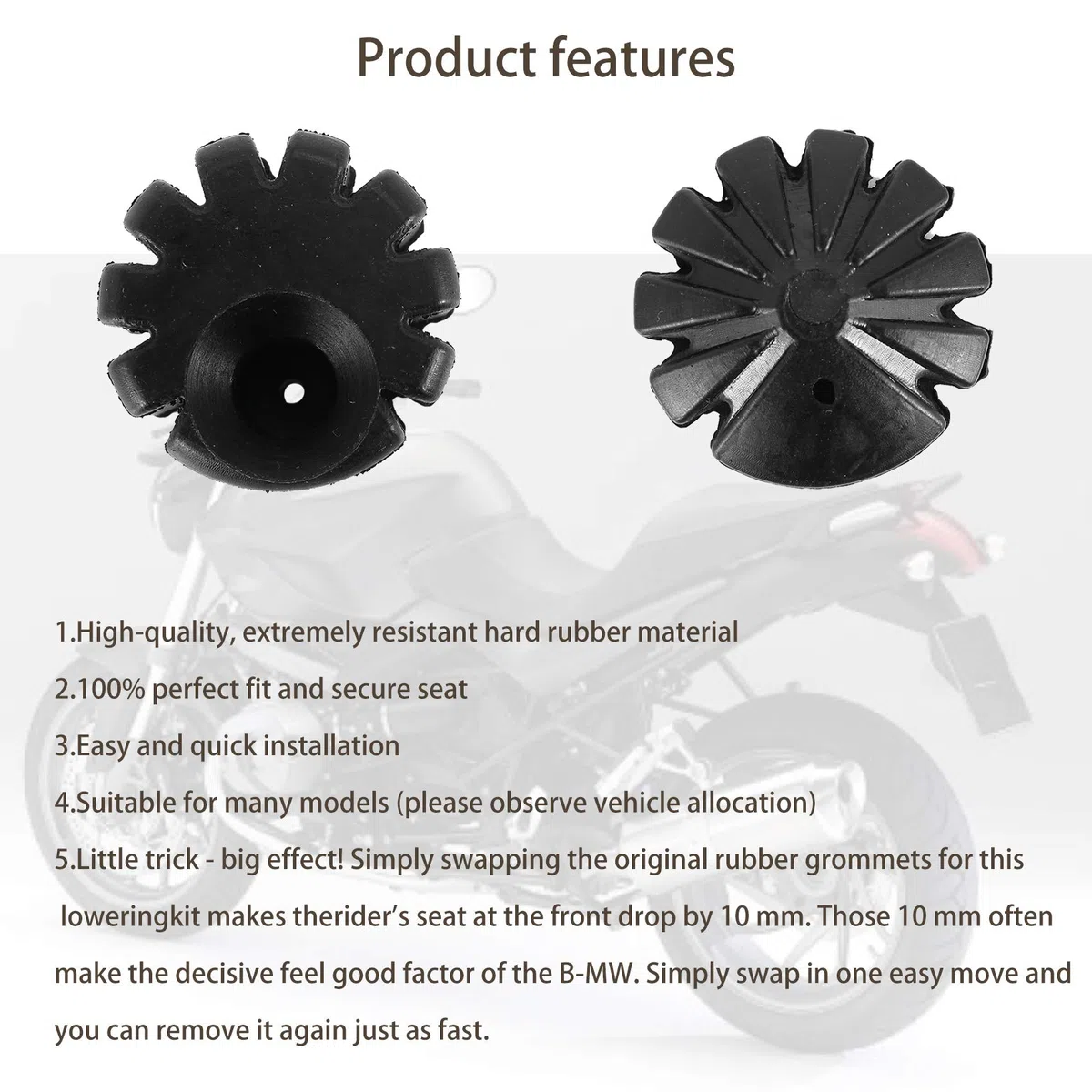 Schwarzer Fahrersitz Tieferlegungssatz Für S1000Xr R1200Rt Lc K1600Gt R1200Gs Lc R1250Gs R 1250 Rt MotorradzubehöR