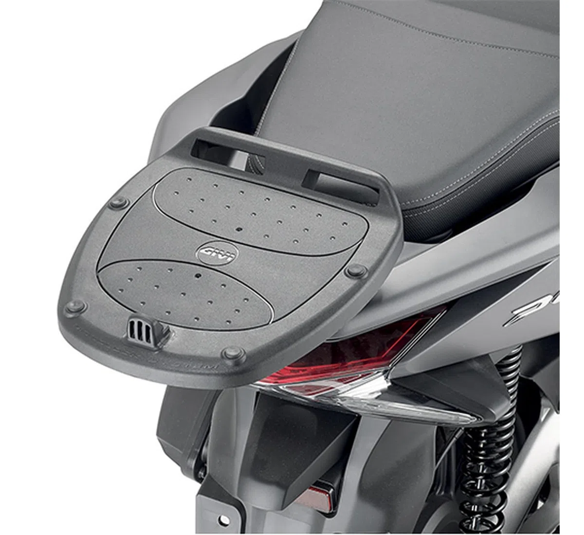 givi motorradkoffer alp44a monolock alpina aluminium 44 lt + träger kompatibel mit honda pcx 125-150 2010 2011 2012 2013 mototopgun alp44a + sr1190
