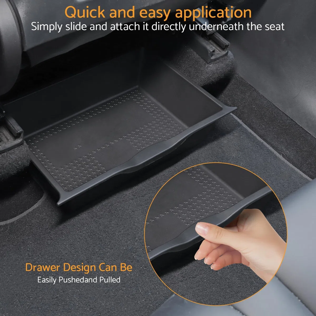 2PCS Model Y Für Tesla Sitz Organizer Box Rutschfeste Vordersitze Langlebiges Autozubehör Aufbewahrungsbox TPE-Material Hohe Temperaturbeständigkeit Zum Auto Ordentlich