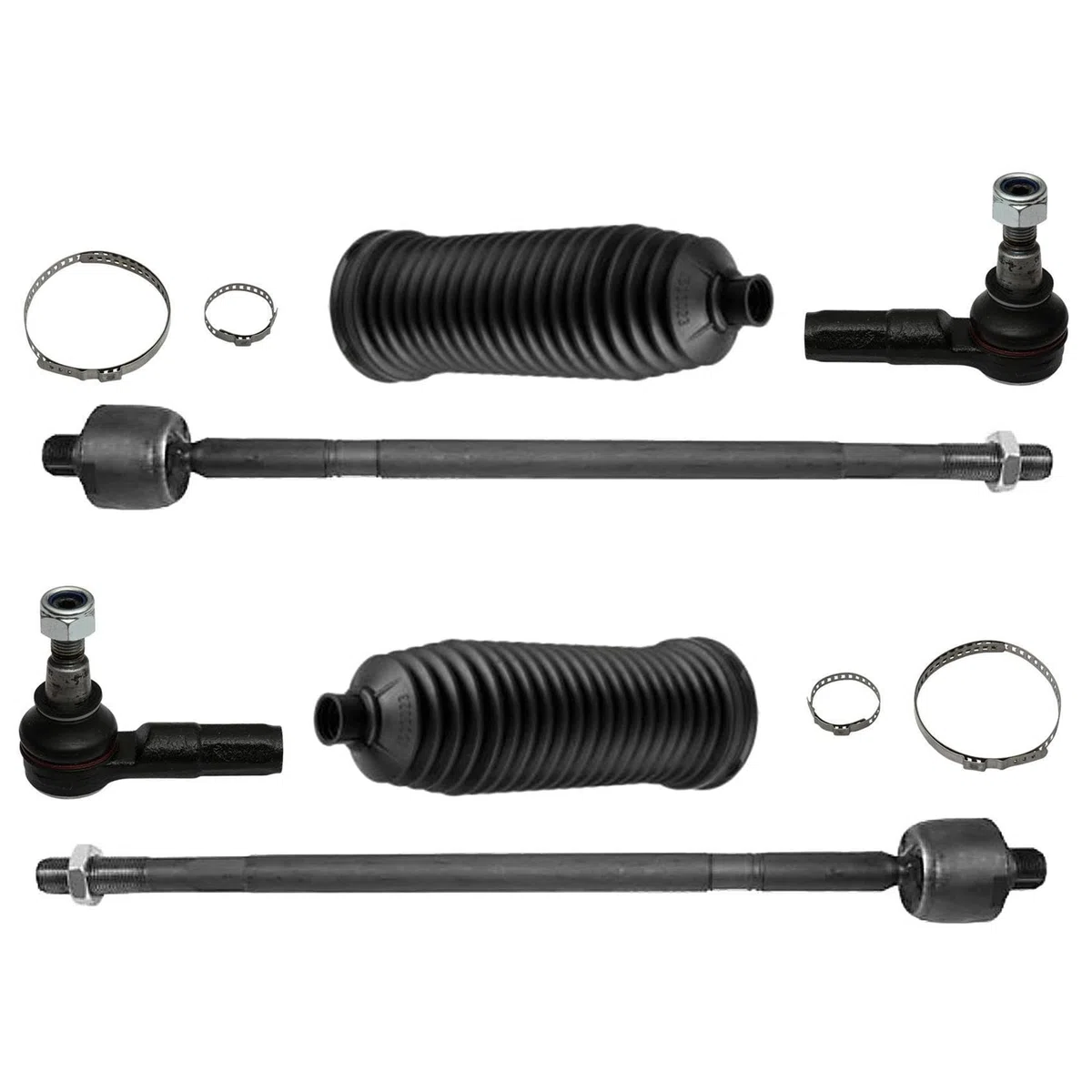 2x Spurstangenkopf 2x Axialgelenk 2x Lenkmanschette Vorderachse für Mercedes-Benz Sprinter 906 für VW Crafter