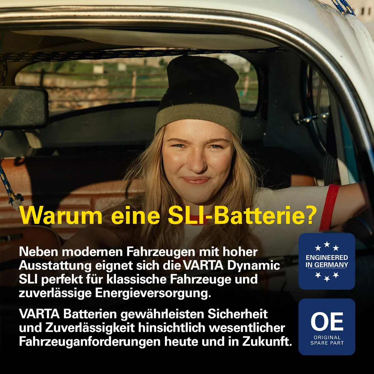 VARTA Automotive DYNAMIC SLI (G8) 12V 95Ah 830A - Nassbatterie KFZ mit Standardausstattung & ohne Start-Stopp System - Starterbatterie für einfachen Energiebedarf - Bleisäurebatterie wartungsfrei