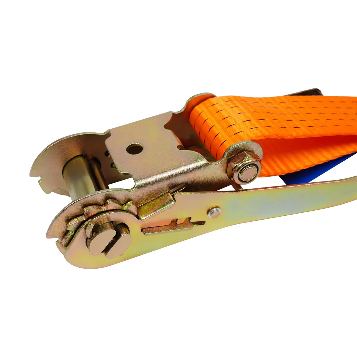 Spanngurte mit Haken, Ratschengurt 5CM x 6M, 10er Set，Orange | Belastbar bis 5000KG, Polyester, für Auto, Motorrad und Anhänger