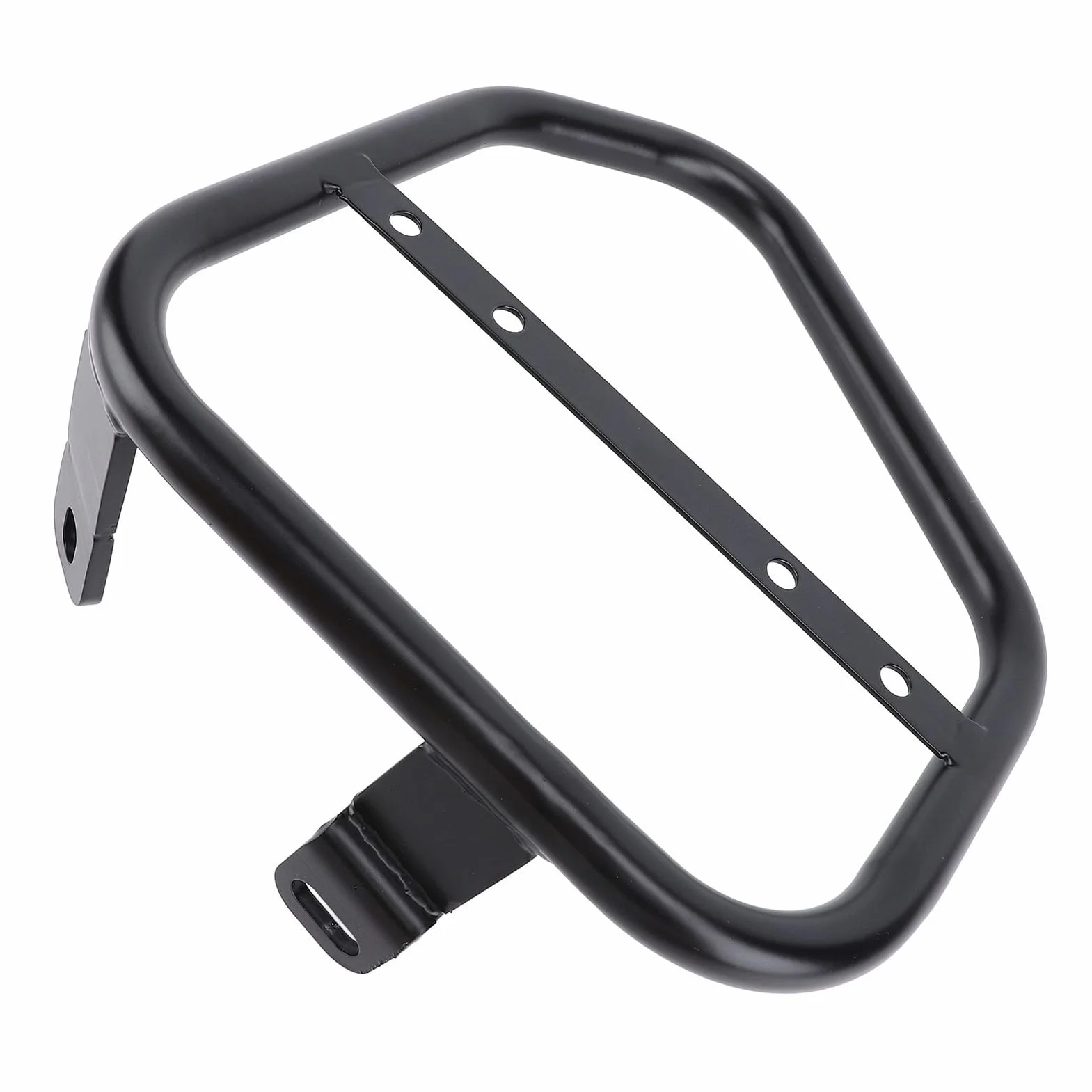 Cocoarm Motorrad-Seiten-Kofferraumtaschenhalterung, Eisen-Seiten-Satteltaschen-Stützträger, 17-mm-Rohr, Zusätzlicher Stauraum, ohne Bohren, Schwarz Eloxiert, für Scrambler 400 800 2015 Bis 2022