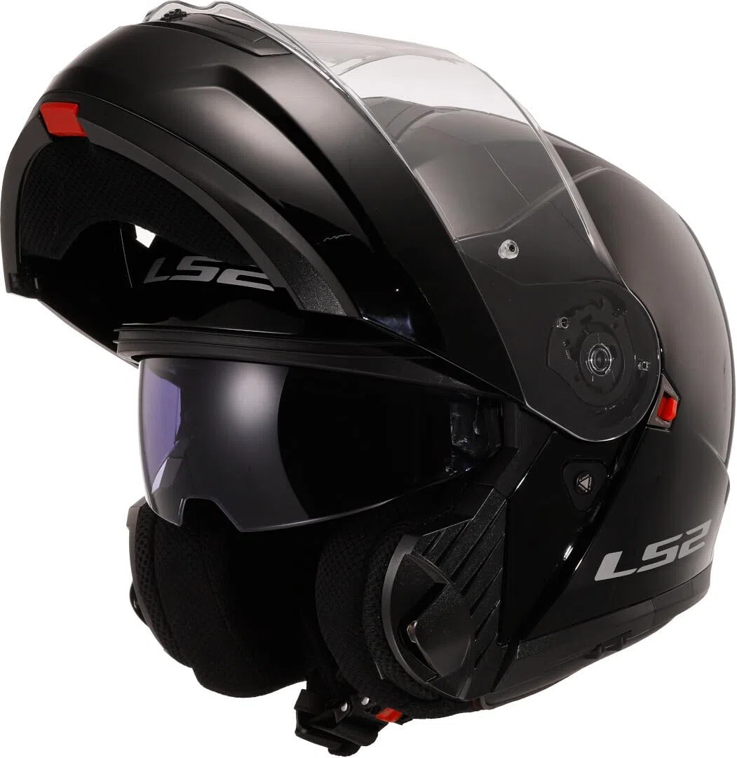 LS2, Modularer Motorradhelm Strobe II Gloss Black, M