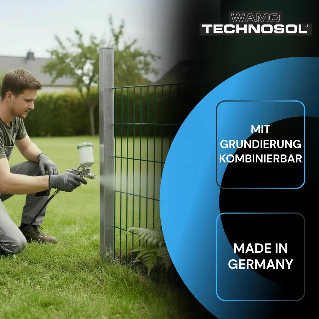 TECHNOSOL Kunstharzlack | SMARAGDGRÜN | RAL 6001 | 1 L | schnelltrocknend | witterungsbeständig | für Metall, Holz & Stahl | deckend | Made in Germany