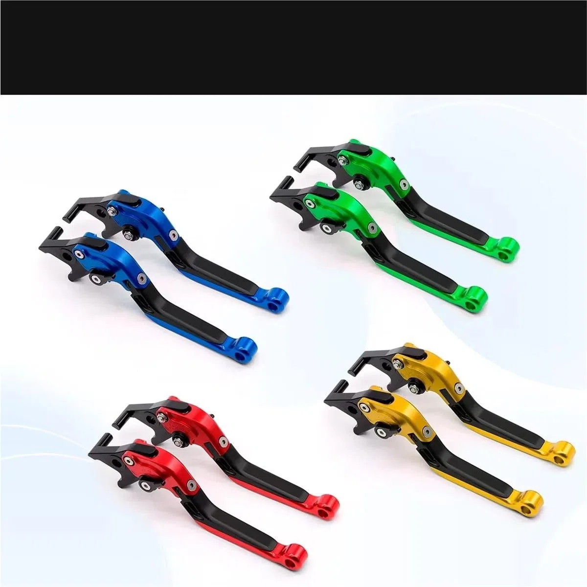 Bremsgriff Set Brems- Und Kupplungshebel Für Yamaha MT-07 (2013–2023), CNC-gefräst, Ausziehbar Klappbar Motorrad Bremse Kupplungshebel(Farbe 1)