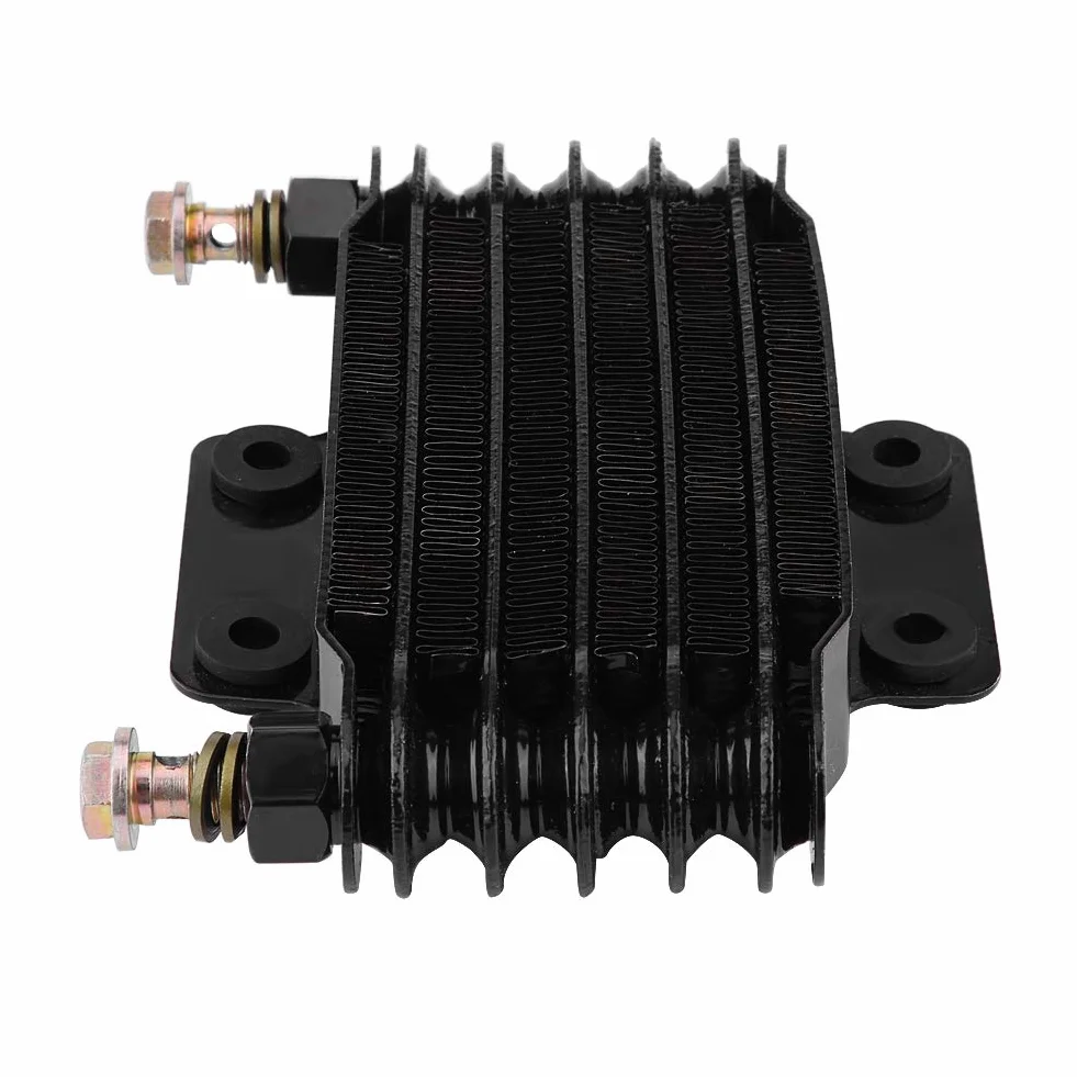 Ölkühler,Yctze Motorrad Motorölkühler Ölkühlung Kühler System Kit Ersatz für CB CG 100CC-250CC(85ML-schwarz) für ölkühler universal,ölkühler set,ölkühler Ölkühler Motorölkühler Ölkühler Kühlung Motorr