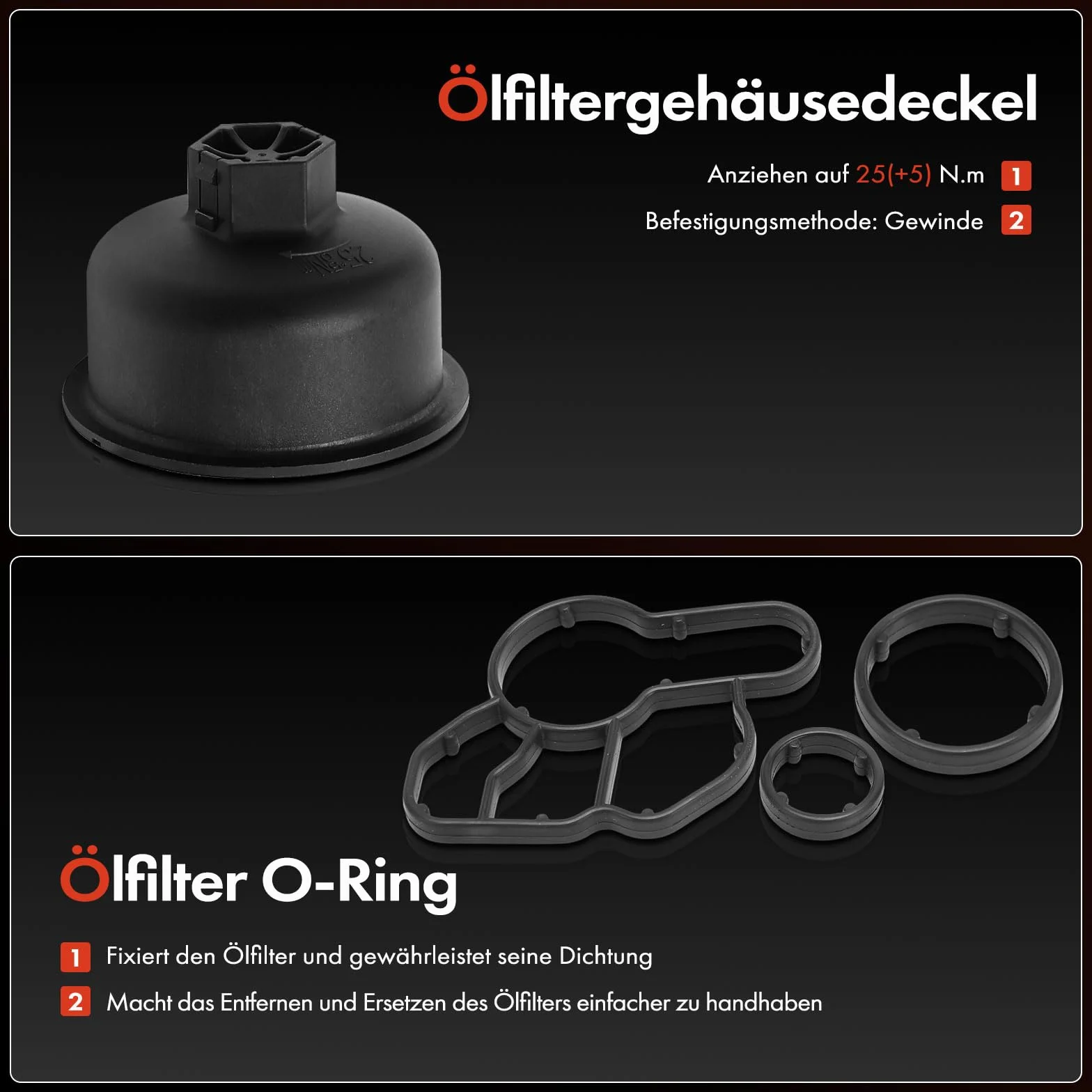 Frankberg Ölkühler Motoröl Ölfiltergehäuse Diesel Kompatibel mit Mito 955 500 312 500L 351 352 Panda 312 319 Punto 199 Ypsilon 312 Replace# 55225515